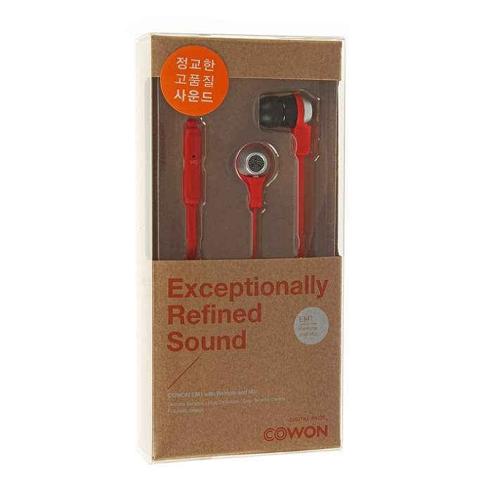 Наушники Cowon EM1 MIC Red - рис.6