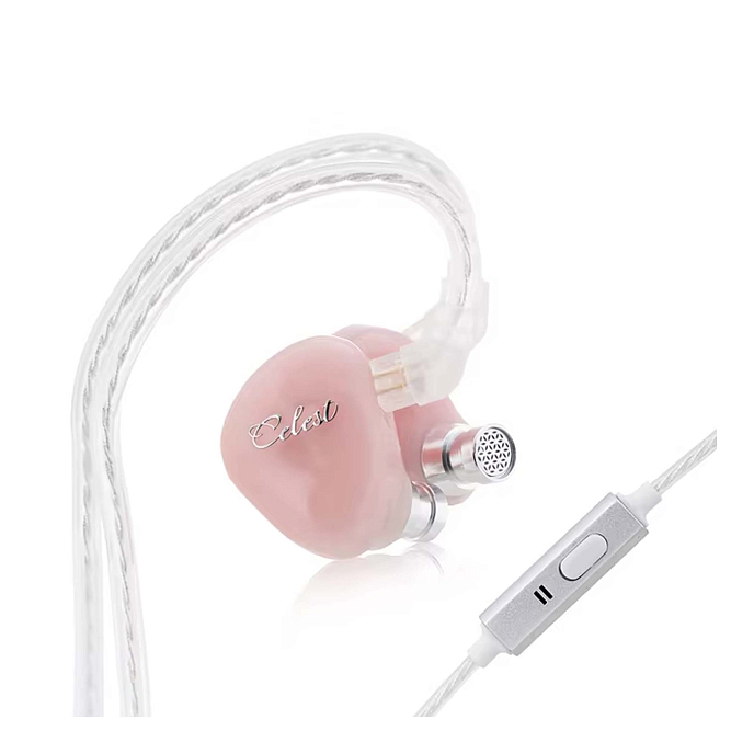 Наушники внутриканальные Celest Rue with mic Pink - рис.0