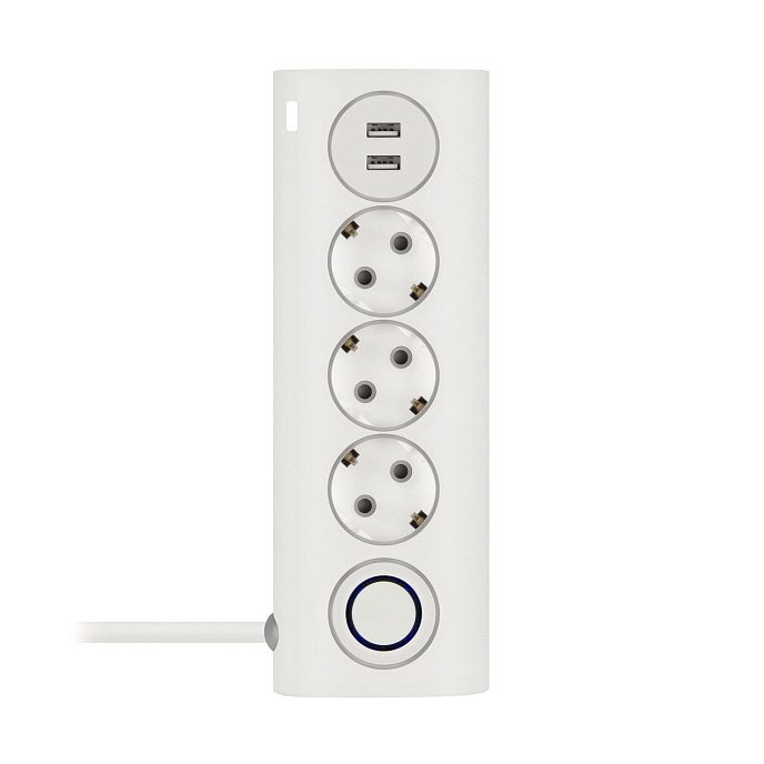 Сетевой фильтр Rombica NEO WC3U White - рис.0