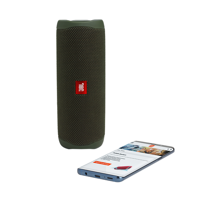 Портативная колонка JBL Flip 5 Green - рис.4