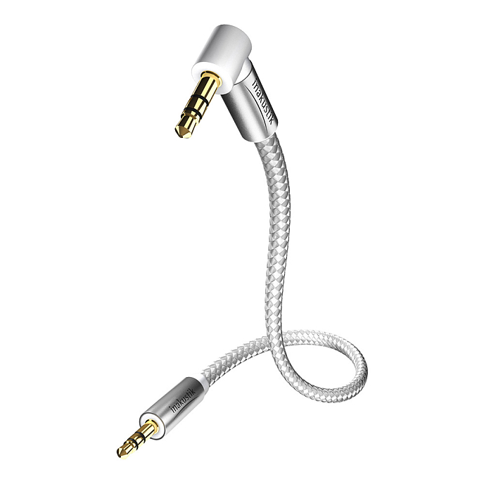 Кабель Inakustik Premium MP3 Audio Cable 3.5 Phone 90°, 0.5m - рис.0