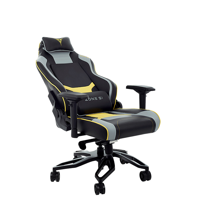 Компьютерное кресло ZONE 51 Cyberpunk Yellow / Grey - рис.2