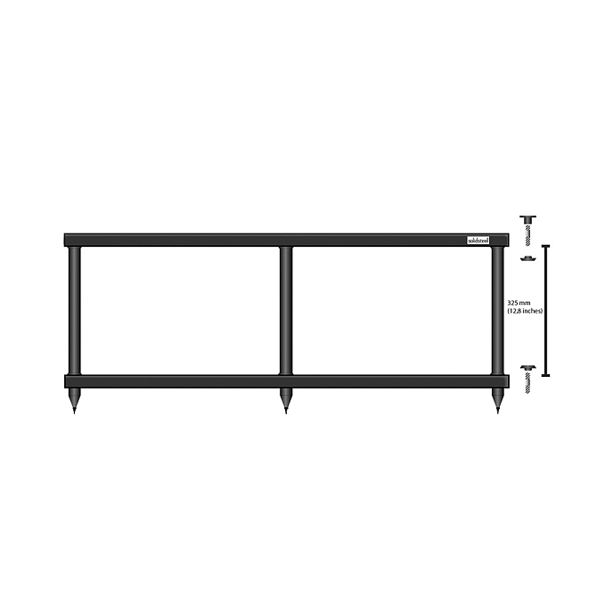 Стойка для Hi-Fi Solidsteel S4-2 Black - рис.1