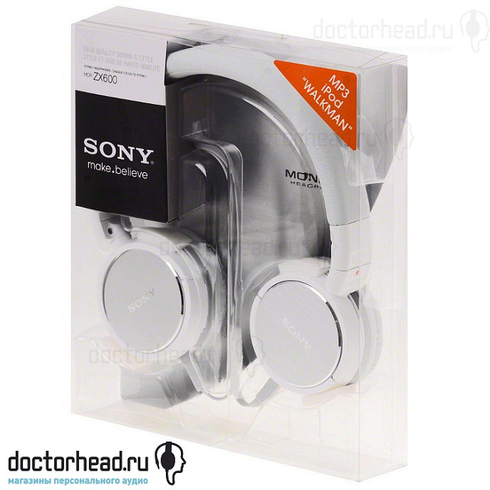 Наушники SONY MDR-ZX600 W - рис.3