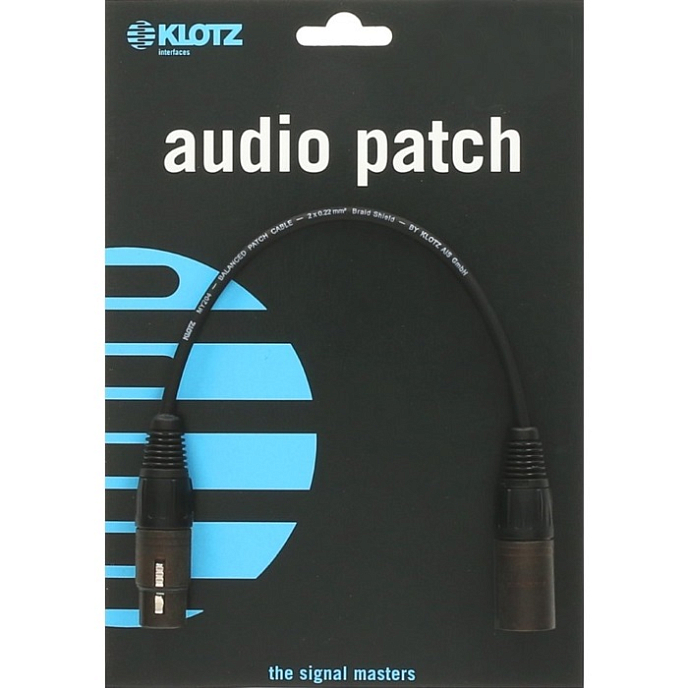 Кабель KLOTZ B2FM1N0060 XLR - XLR 0.6 m - рис.1