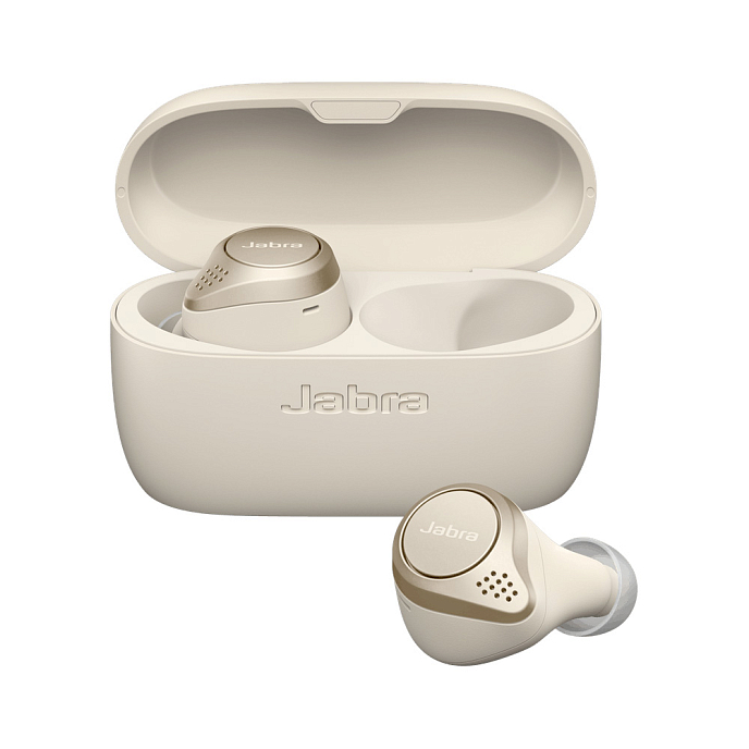 Беспроводные наушники Jabra Elite 75t Gold Beige - рис.0