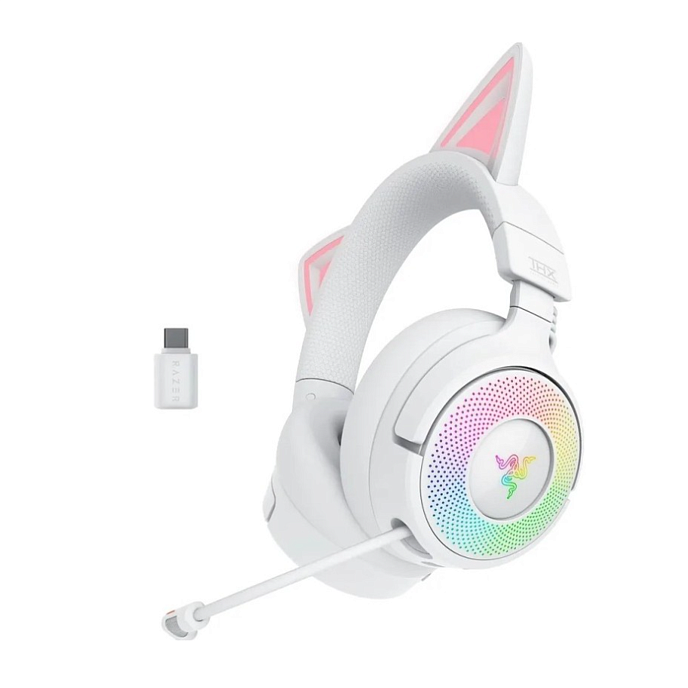 Игровая гарнитура Razer Kraken Kitty V3 Pro White - рис.1