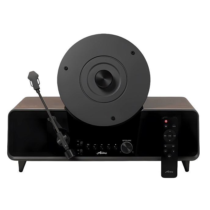 Проигрыватель винила Alive Audio Pillar Black Wood - рис.0