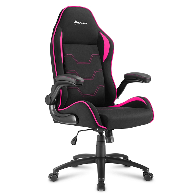 Компьютерное кресло Sharkoon Elbrus 1 Pink Black - рис.2