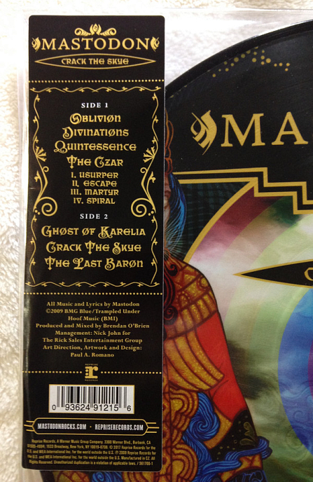 Виниловая пластинка Mastodon - Crack The Skye - рис.2