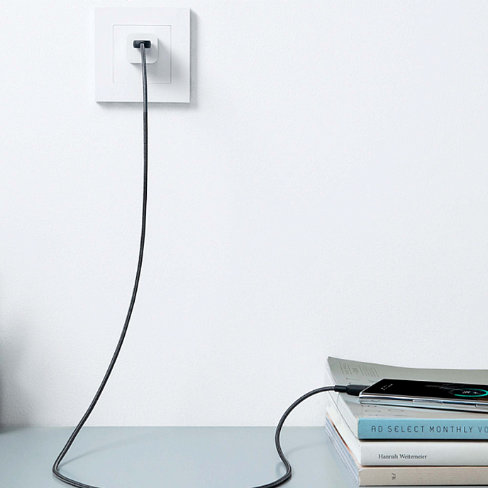 Кабель Anker Power Line 322 USB-A - USB-C 0.9m Black - рис.1