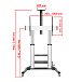 Стойка Uniteki ST010RDLIFT Silver - рис.5