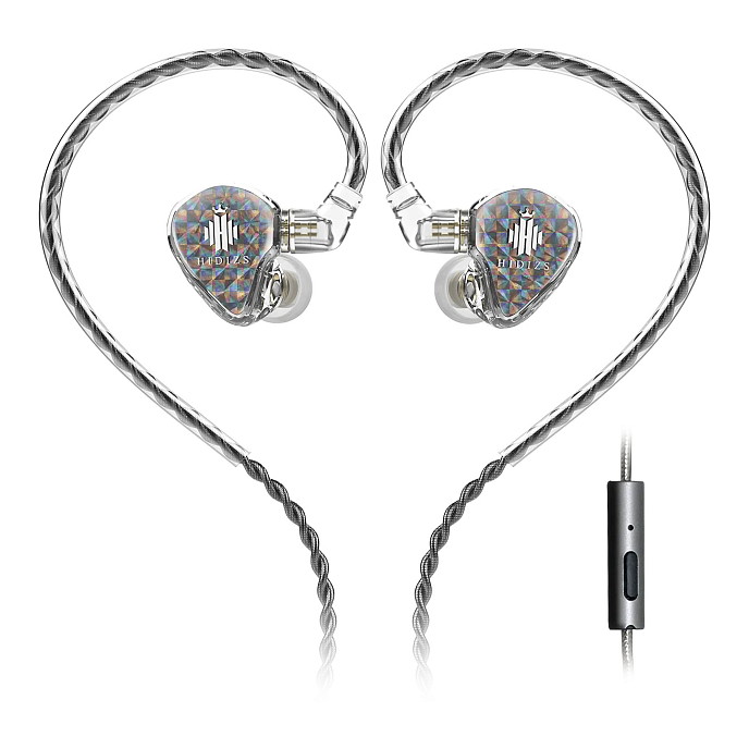 Наушники внутриканальные Hidizs MS1 Galaxy with mic Transparent - рис.0