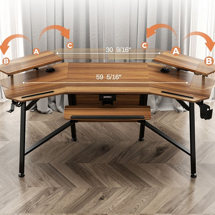 Стол EUREKA AED-E70WN Walnut - рис.8