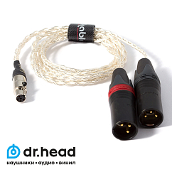 Фото - Labkable 8w Silver galaxy 5pin-Dual 3Pin XLR 1m Кабель Labkable 8w Silver galaxy 5pin-Dual 3Pin XLR 1m