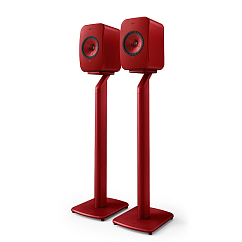 Полочная акустика KEF LSX II Lava Red + S1 Floor Stand