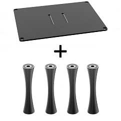 Стойка для Hi-Fi ddHiFi HS400 + SR85 x 4 Sand Black/Black