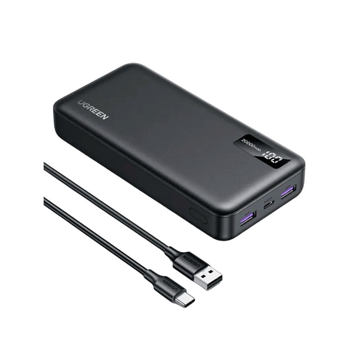 Внешний аккумулятор UGREEN PB312 20000mAh PD 20W Grey - рис.1