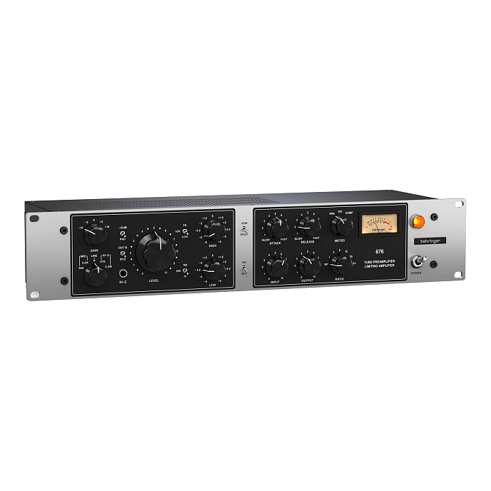 Микрофонный предусилитель Behringer 676 Silver Black - рис.1