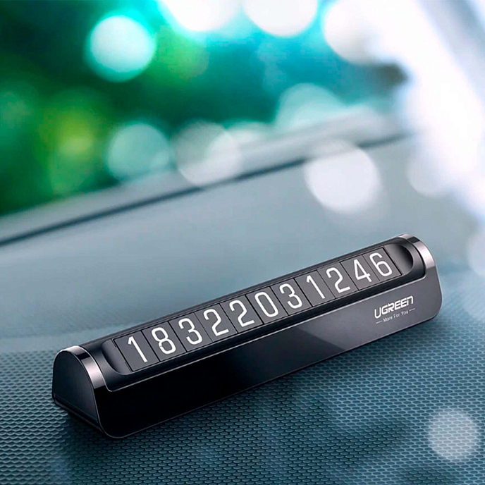 Держатели Ugreen LP178 (60326) Car Temporary Parking Card Black - рис.2