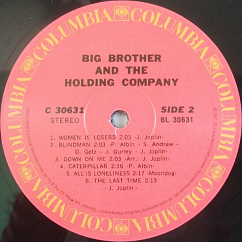 Виниловая пластинка Big Brother & The Holding Company – Big Brother & The Holding Company Ft. Janis Joplin LP