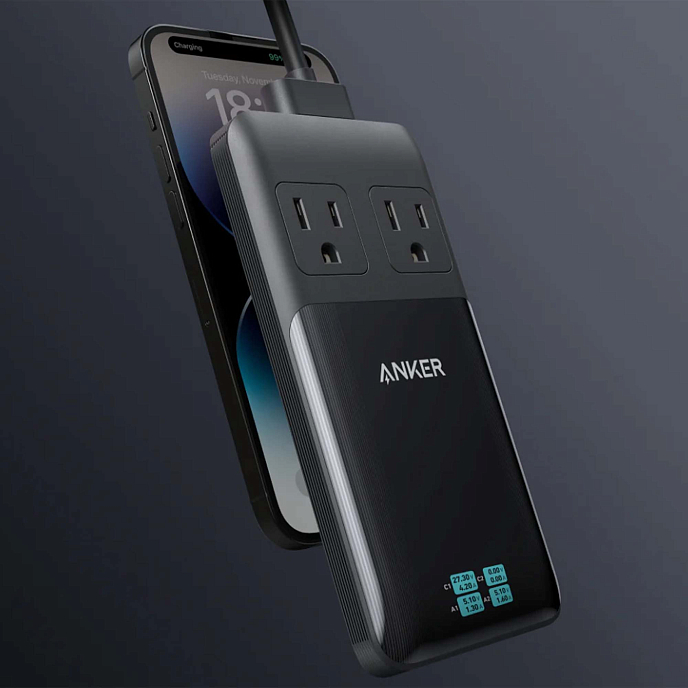 Зарядное устройство Anker Prime 6-in-1 Charging Station 140W Black - рис.1