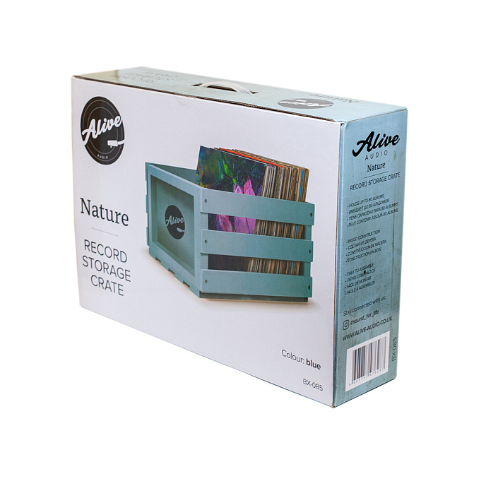 Ящик для винила Alive Audio Nature BX-085 Blue - рис.6