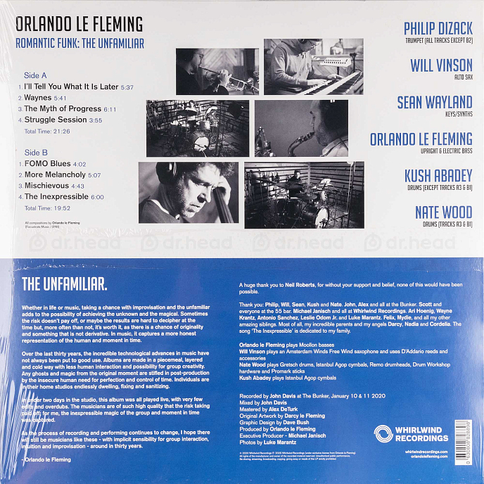 Виниловая пластинка Orlando Le Fleming - Romantic Funk: The Unfamiliar LP - рис.1