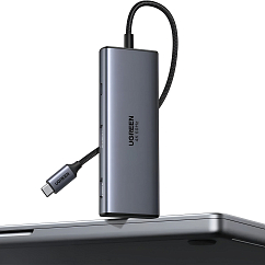 USB HUB Ugreen CM498 7-in-1 USB-C Grey Cosmos