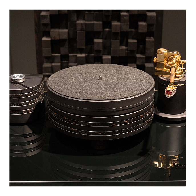 Проигрыватель винила Auris Bayadere 5 Black Hawk 24k Gold Tonearm Black/Gold - рис.21