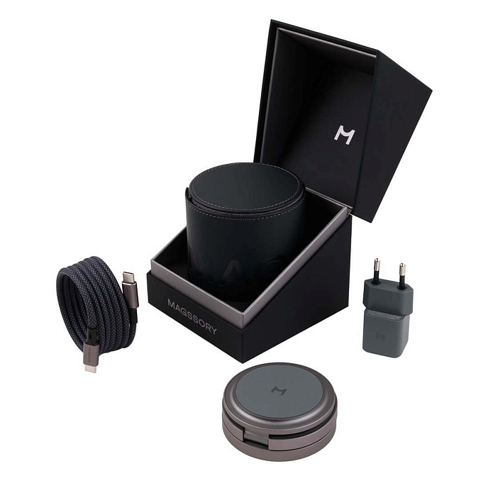 Беспроводная зарядка Magssory Disc Signature Edition For Apple Midnight - рис.4