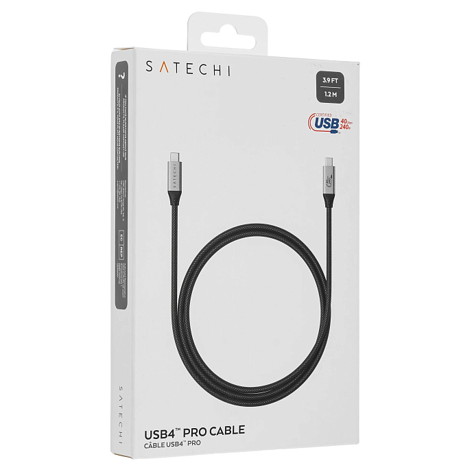 Кабель Satechi USB4 V2 Pro USB-C Black - рис.7