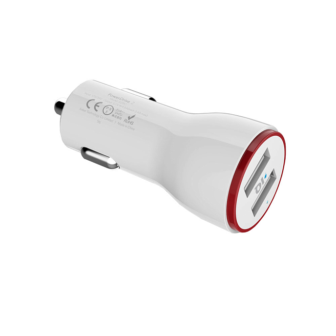 Автомобильное зарядное устройство Anker PowerDrive 2 & Micro USB Cable White - рис.0