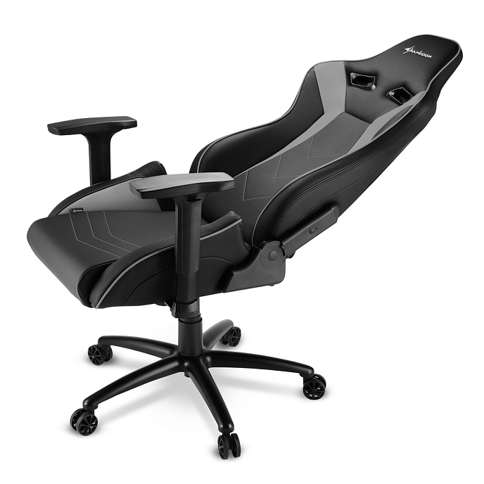 Компьютерное кресло Sharkoon Elbrus 3 Grey Black - рис.4