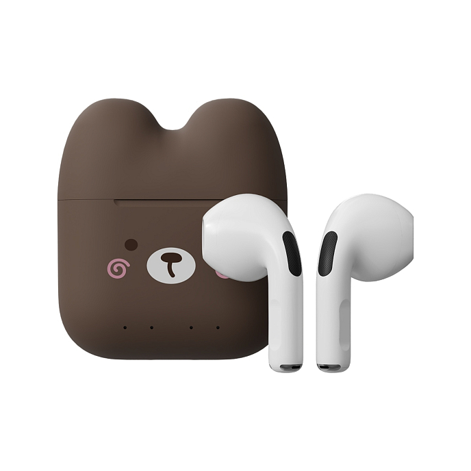 Беспроводные наушники Caweon TeddyBear Brown TWS - рис.0