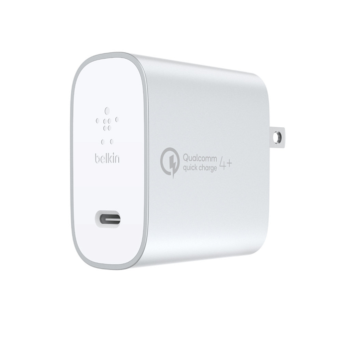 Сетевое зарядное устройство Belkin Boost Charge USB-C Quick Charge 4+ Silver - рис.0