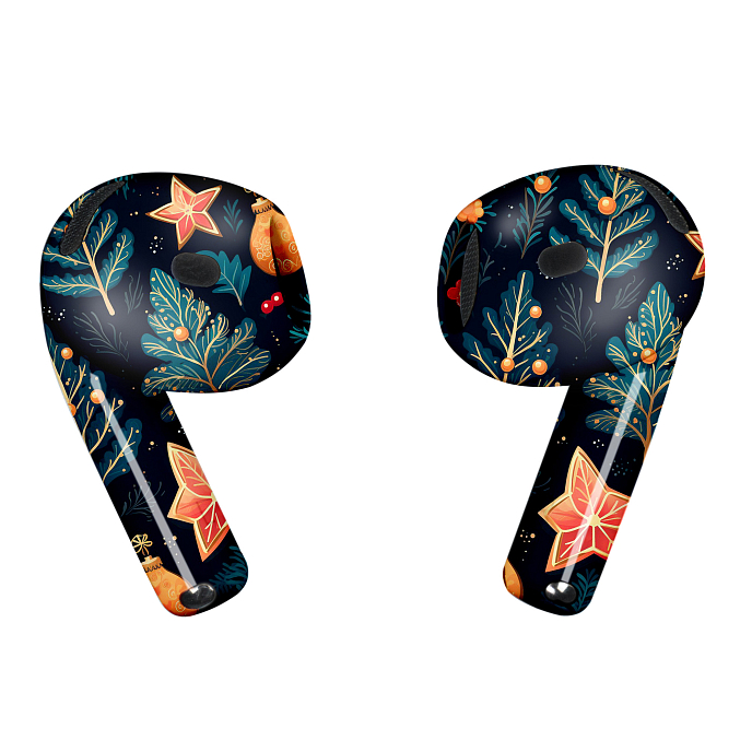 Беспроводные наушники Apple AirPods 4 Festive Pine Forest Melody - рис.1