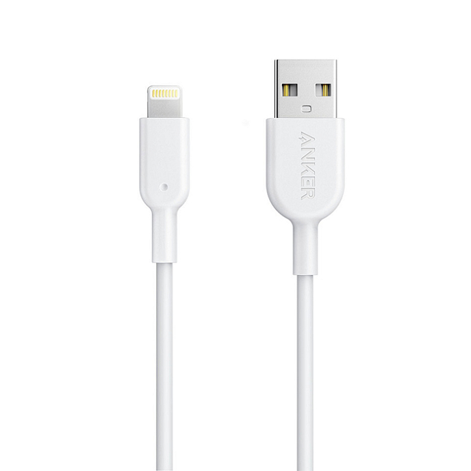 Кабель Anker Powerline II USB-Lightning 0.9 m White - рис.1