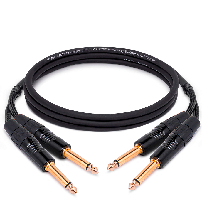 Кабель HeadMade Pro 2x6.3mm mono - 2x6.3mm mono 1.5m - рис.0