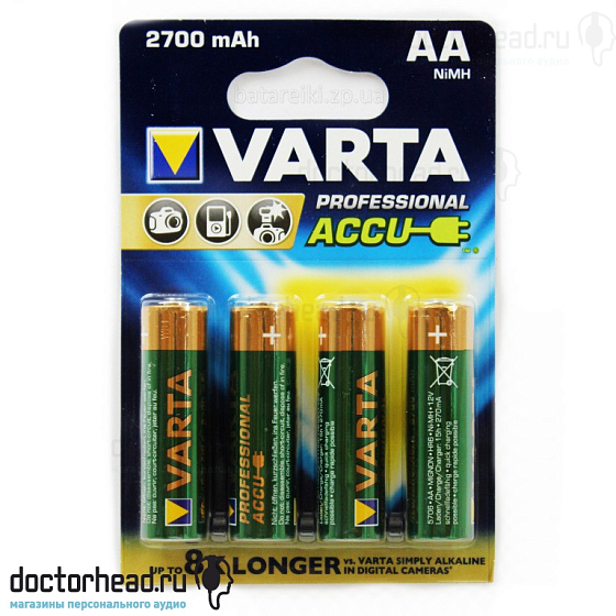 Аккумулятор Varta VARTA R6 2700 mAh Ni-MH BL2 - рис.0