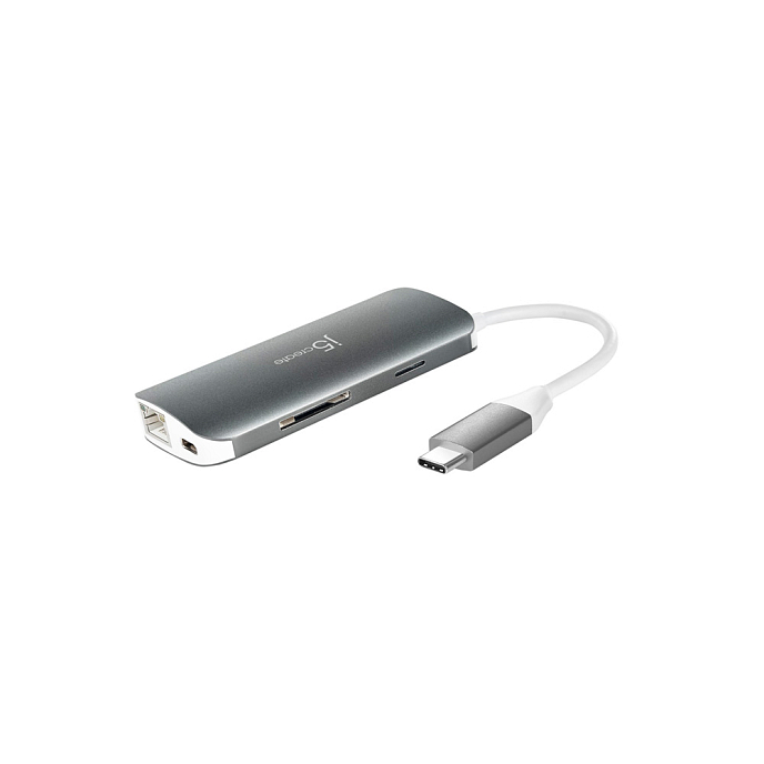 USB HUB j5create USB-C Multi Adapter-HDMI, VGA, Ethernet, USB 3.1 - рис.0