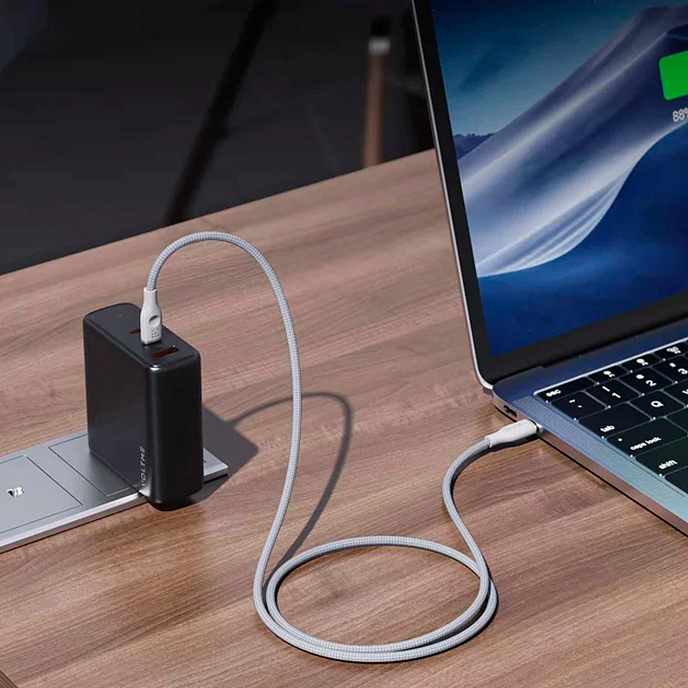 Кабель VOLTME PowerLink Rugg Lite CTC USB-C - USB-C 1.2m White - рис.2