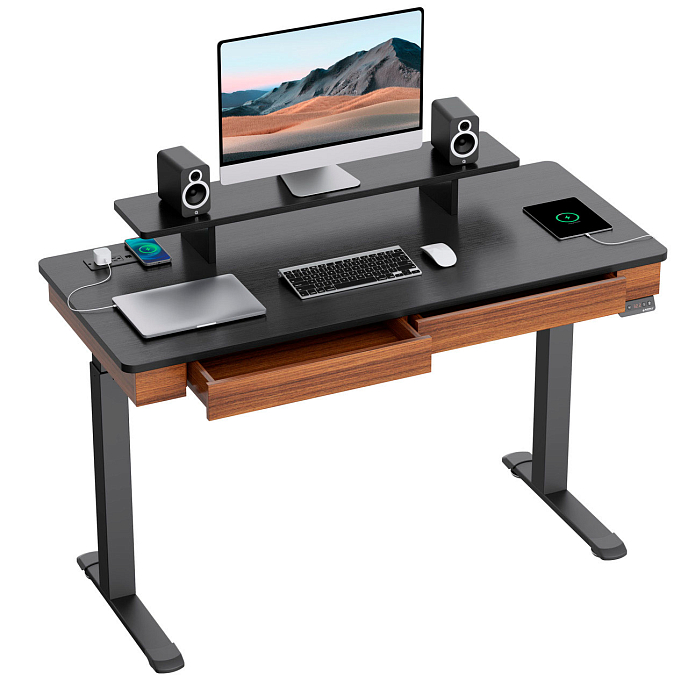 Компьютерный стол EUREKA ED-I55 Walnut - рис.2