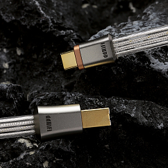 Кабель ddHiFi TC19BC silver USB-C - USB-B 95cm