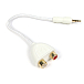 - рис.2 Переходник AudioQuest Mini FLX 3.5-2RCA white - рис.2