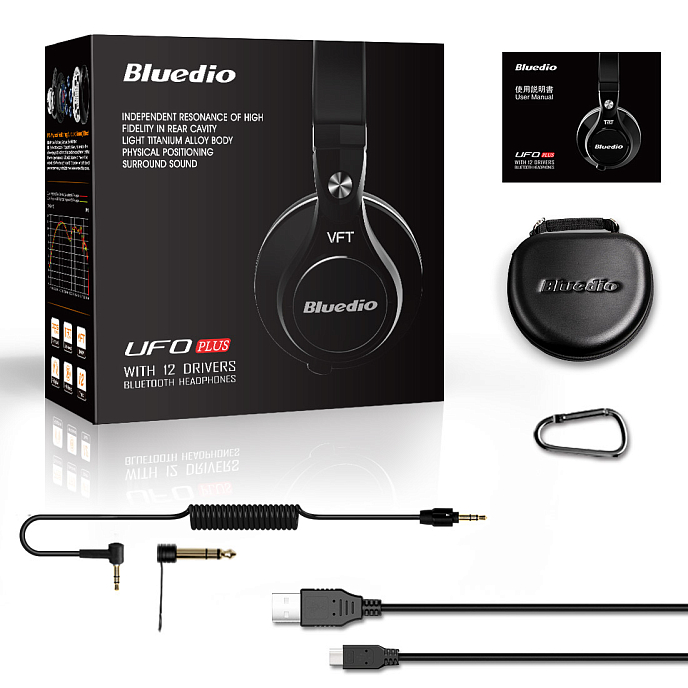 Беспроводные наушники Bluedio Ufo Plus Black - рис.11