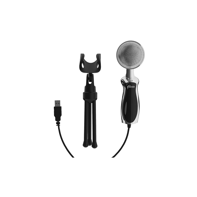 Микрофон для стриминга и игр Ritmix RDM-127 USB Black - рис.2