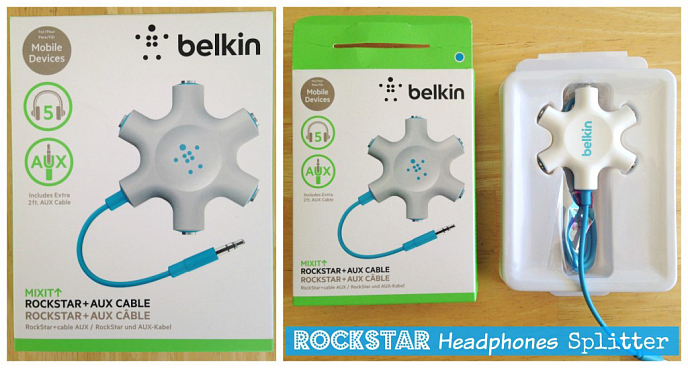 Разветвитель для наушников Belkin Rockstar Multi-Headphone Splitter 5-WAY Blue - рис.1