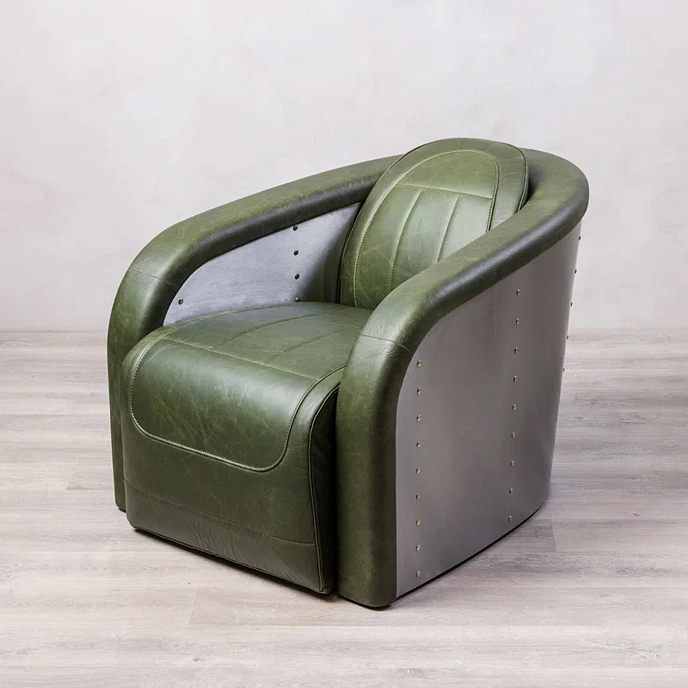 Кресло для прослушивания F2F Пилот Stainless Steel Green - рис.1