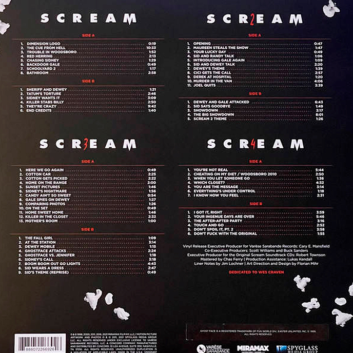 Бокс-сет Marco Beltrami - Scream (Soundtracks) - Red & Black Smoke 5LP Box - рис.1